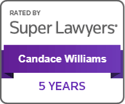 Rated by Super Lawyers | Candace Williams | 5 Years